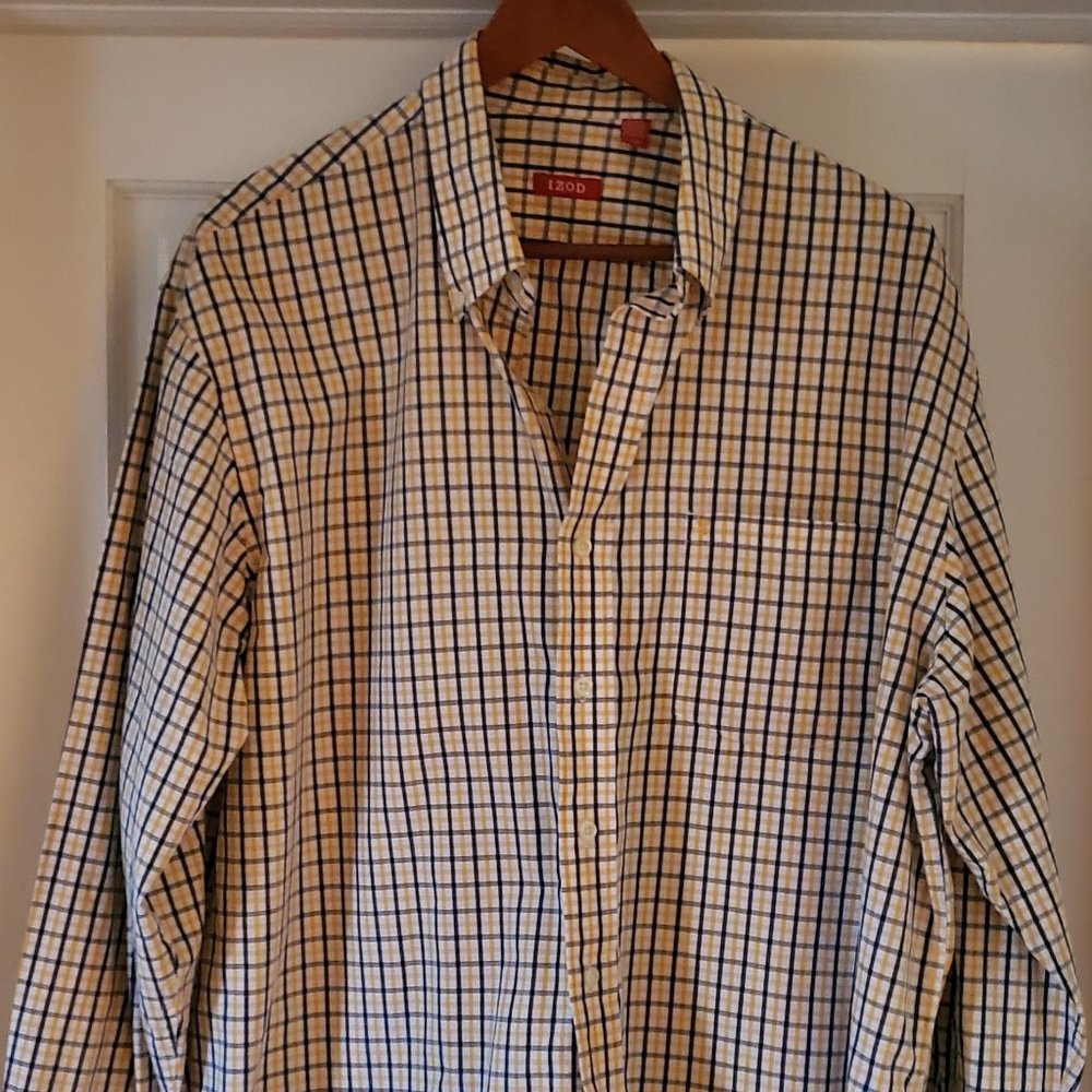 Mens Long Sleeve Button Down Izod Shirt